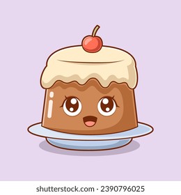 Cute Dessert Character Design Illustration