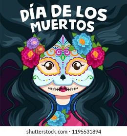 Cute Dia De Los Muertos Illustration
