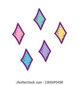cute diamonds colors decoratives