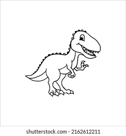Cute Dianosaur Coloring page Dino Pictures to Color for Kids