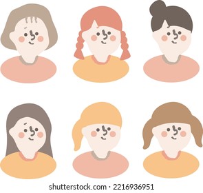 Diferentes conjuntos de ilustraciones de iconos