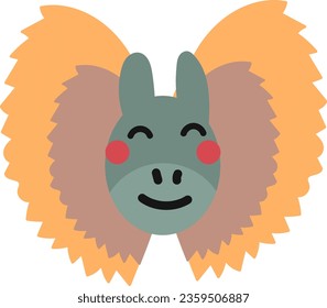 cute dilophosaurus hand drawn element vector