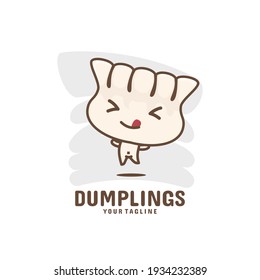 Cute dim sum mascot character. Chinese dumplings