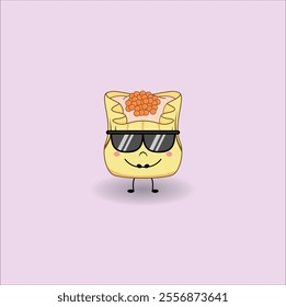 cute dim sum. Vector illustration design. Eps 10.