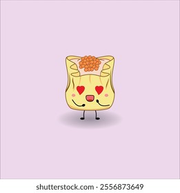 cute dim sum. Vector illustration design. Eps 10.
