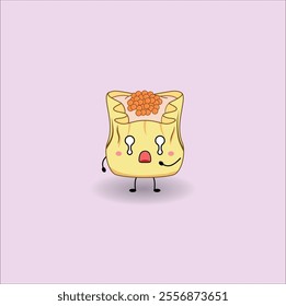 cute dim sum. Vector illustration design. Eps 10.