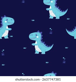 CUTE DINO ALLOVER DIGITAL PRINT BABY