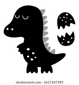 Cute dino clip art kids nursery. Scandinavian dino nursery wall art decor in