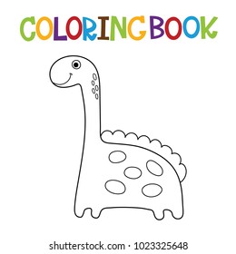 Cute dino coloring book.