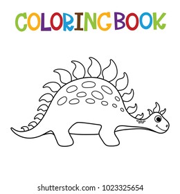 Cute dino coloring book.