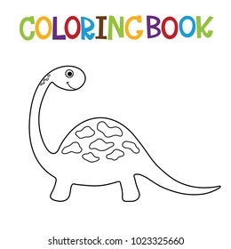 Cute dino coloring book.