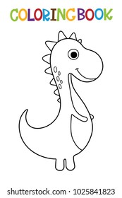 Cute dino coloring book.