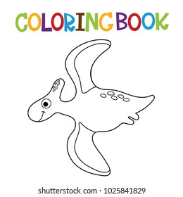 Cute dino coloring book.