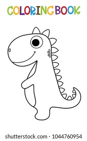 Cute dino coloring book.