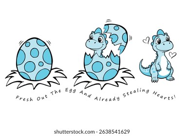 CUTE DINO DIGITAL PRINT BABY 2