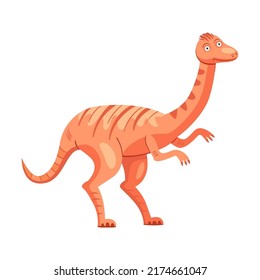 Cute dino flat icon. Cartoon ancient pterodactyl, brontosaurus and triceratops isolated vector illustration. Monsters and prehistoric reptile