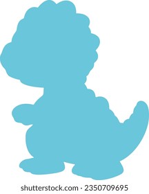 cute dino isolated vector silhouette icon