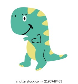 Cute Dino Tyrannosaurus Cartoon Vector Stock Vector (Royalty Free ...