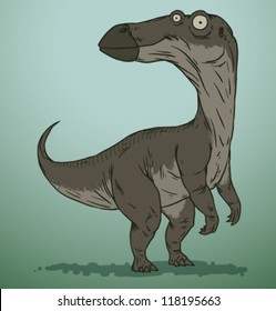 Cute Dinosaur 01, iguanodon