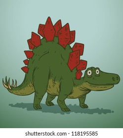 Cute Dinosaur 04, Stegosaurus