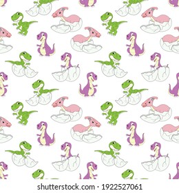 cute dinosaur animal cartoon pattern