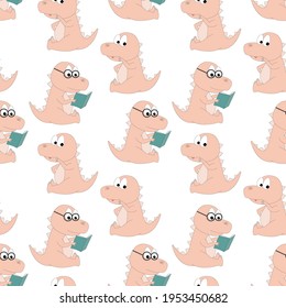 cute dinosaur animal cartoon pattern
