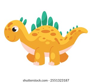 design bonito avatar dinossauro isolado