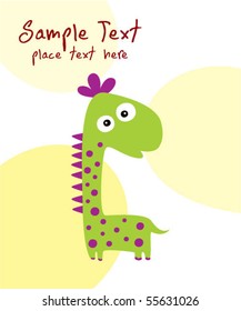 cute dinosaur card