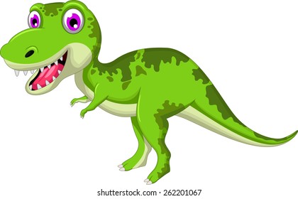 Cute dinosaur cartoon 