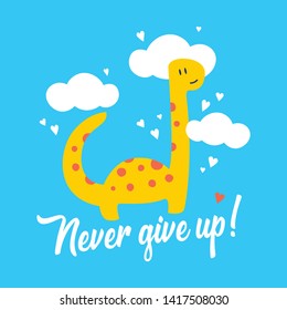 Cute Dinosaur Cartoon Card Design