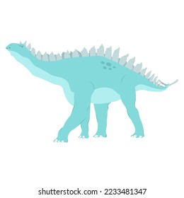Cute Dinosaur. Cartoon character Dino. Vector illustration