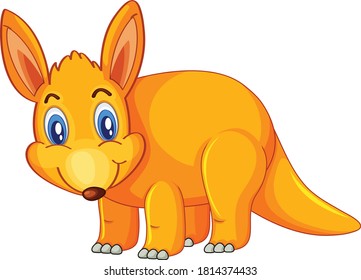 Cute dinosaur cartoon character vector art and illustration