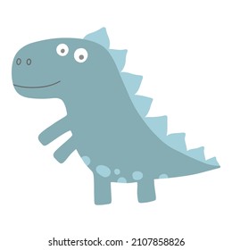 Cute dinosaur. Cartoon dinos, dinosaur colorful isolated character. Tyrannosaurus, triceratop, pterodactyl. Funny prehistoric animal, vector collection for kids.