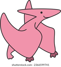 cute dinosaur cartoon icon vector illustration design graphic flat style dino