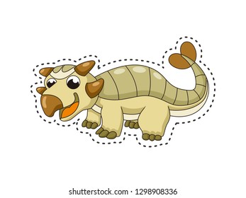 cute dinosaur cartoon stickers