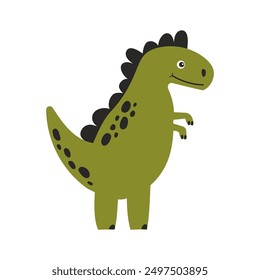 Cute dinosaur cartoon style, for posters and prints, vector illustration.