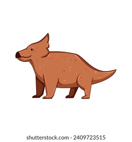 cute dinosaur character cartoon. dino baby, animal tyrannosaurus, funny kid cute dinosaur character sign. isolated symbol vector illustration