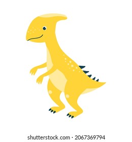 Cute dinosaur. Character isolated on white background. Vector illustration