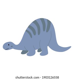 Cute dinosaur character. Vector illustration clip art.