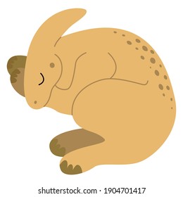 Carácter de dinosaurio lindo. Recorte de ilustración vectorial.