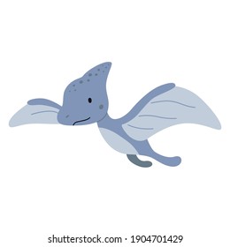 Cute dinosaur character. Vector illustration clipart.