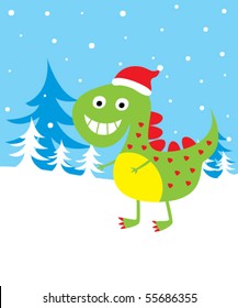 cute dinosaur christmas