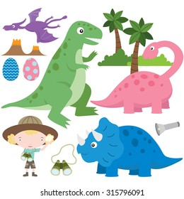 Cute Dinosaur Collection Set 