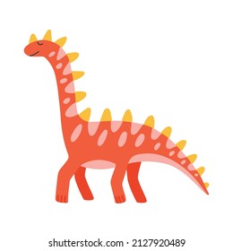 Cute dinosaur. Colorful cute baby illustration perfect for a kid's room.
 Vector illustration.
