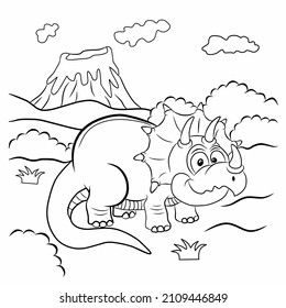 cute dinosaur coloring book, perfect for those of you who like simple coloring
