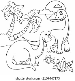 cute dinosaur coloring book, perfect for those of you who like simple coloring
