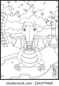 
Cute Dinosaur Coloring Pages for Kids