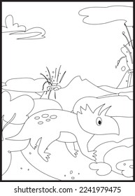 
Cute Dinosaur Coloring Pages for Kids