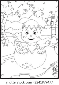 
Cute Dinosaur Coloring Pages for Kids
