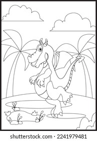 
Cute Dinosaur Coloring Pages for Kids